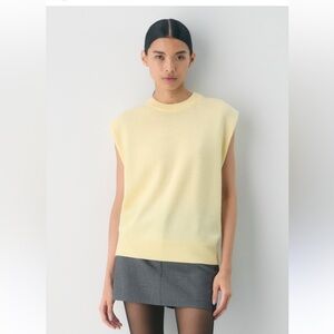 Wilfred Women's Yellow Sweater Vest